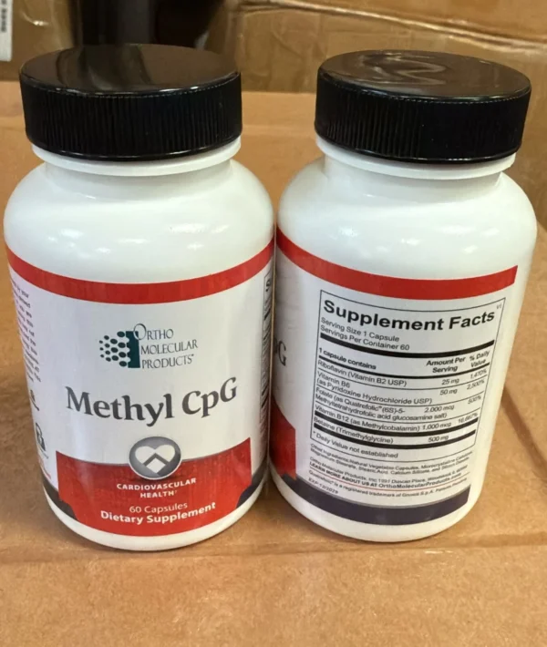 Ortho Molecular Products Methyl CpG - 60 Capsules - Exp 11/26 - Image 2